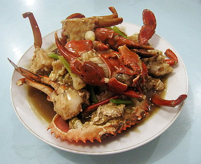 Crab in oyster sauce