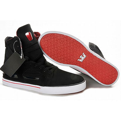 chad muska supra skytop 2 black red suede men high tops shoe