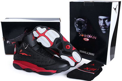 Features Vintage/Hardback Edition Black Red Nike Jordan 13(XIII) - Men Style