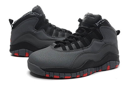 Female Nike Retro Jordan X Athletic Shoes - Color:Cool Grey/Infrared/Black